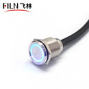 New 19mm Touch Button Switch With Wire Waterproof Metal Push Button Switch