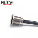 New 19mm Touch Button Switch With Wire Waterproof Metal Push Button Switch