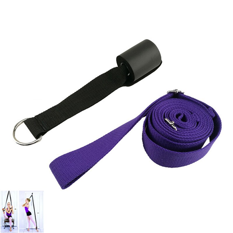 Estiramiento de piernas correa puerta flexibilidad entrenador para Ballet animadora baile gimnasia entrenador cinturón de Yoga cinturón elástico accesorios de Yoga