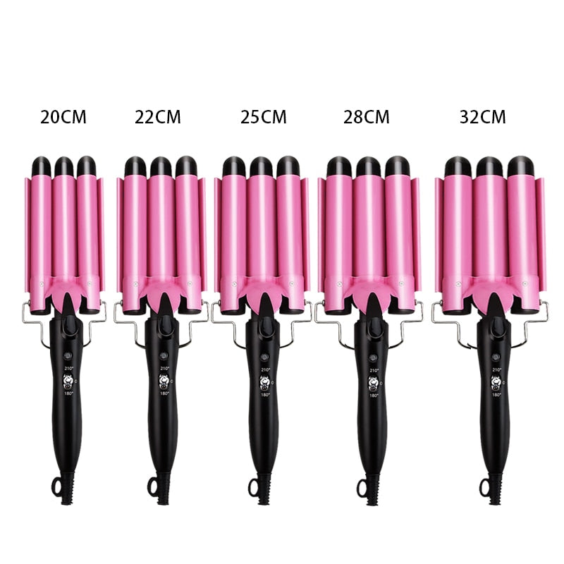 Hair Curling Iron Professional Triple Barrel Hair Curler Hair Wave Waver Styling Tools Fashion Styler Wand