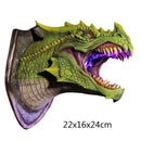 Dragon Legends Prop 3D-Wand-Dinosaurier-Rauchlicht, Wandkunst, Skulptur, Form, Statue, Heimdekoration, Raum, Halloween-Dekoration
