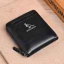 2022 Fashion Men's Genuine Leather Wallet RFID Anti Theft Male Business Card Holder Man Money Bag Purse Zipper Wallet for Men