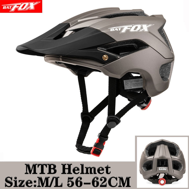 BATFOX Bike Racing Casco de bicicleta en molde Ciclismo MTB Carretera Casco Mtb Casco de ciclismo para hombres Mujeres Casco de bicicleta cascos bicicleta