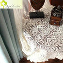 Europe Embroidered Lace Sheers Curtains for Living Room Window Treatments Luxury Tulle Bedroom Screen Drapes Panels