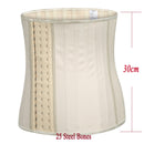 25 Steel Bone Waist Trainer Stomach Slimming Belt Modeling Straps Corset Latex Tummy Wrap Body Shaper Belly Reducing Sheath XXS