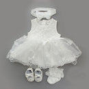 Baby Taufkleid 2022 Bogen Neugeborenes Baby Mädchen Kleinkinder Kleider &amp; Kleidung Schneewittchen Babykleid 1 Jahr alt Geburtstagskind Kleid