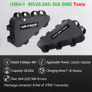 Batería LG Tesla EBike 21700 18650 paquete de batería triangular 36V 48V 52V 20Ah 24Ah 28.8Ah para Motor de 750W 500W 1000W 2000W