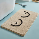 Fluffy Bathmat Funny Letters Bathroom Rug Bath Tub Side Carpet Function Entrance Floor Door Anti Slip Mat Aesthetic Home Decor