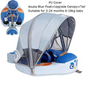 Mambobaby Baby Float Swimming Ring With Roof Infant Waist Floater Non-Inflatable Buoy Beach Pool Accessories Toys Swim Trainer