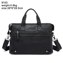 WESTAL Men's Leather Handbags Totes Bags Men Leather Laptop Bags Men's Shoulder Bag Business Briefcases Crossbody Messenger Bag