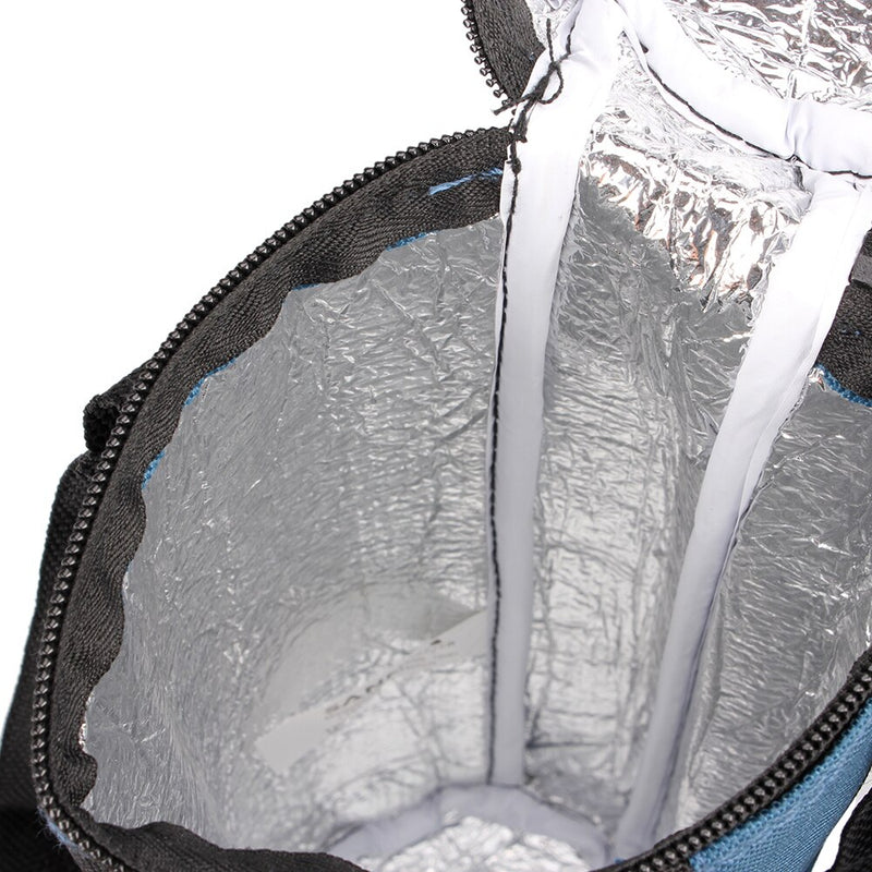 SANNE 600D Polyester Oxford Cooler Bag Round Insulated Thermal Bag Ice Water Bottle Ice Pack Can Be Portable Lunch Bag