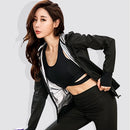 Traje de Sauna de 2 uds para mujer, traje para correr adelgazante, ropa deportiva activa para mujer, ropa de gimnasio, chándal para perder peso, sudoración para mujer