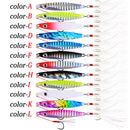 12pcs Metal Lures 7g 12g 17g 22g 30g 40g Metal Jigs Fishing Spoon Bait Sinking Lure Jigging Vibe Blade For Pike Bass Sea Fishing