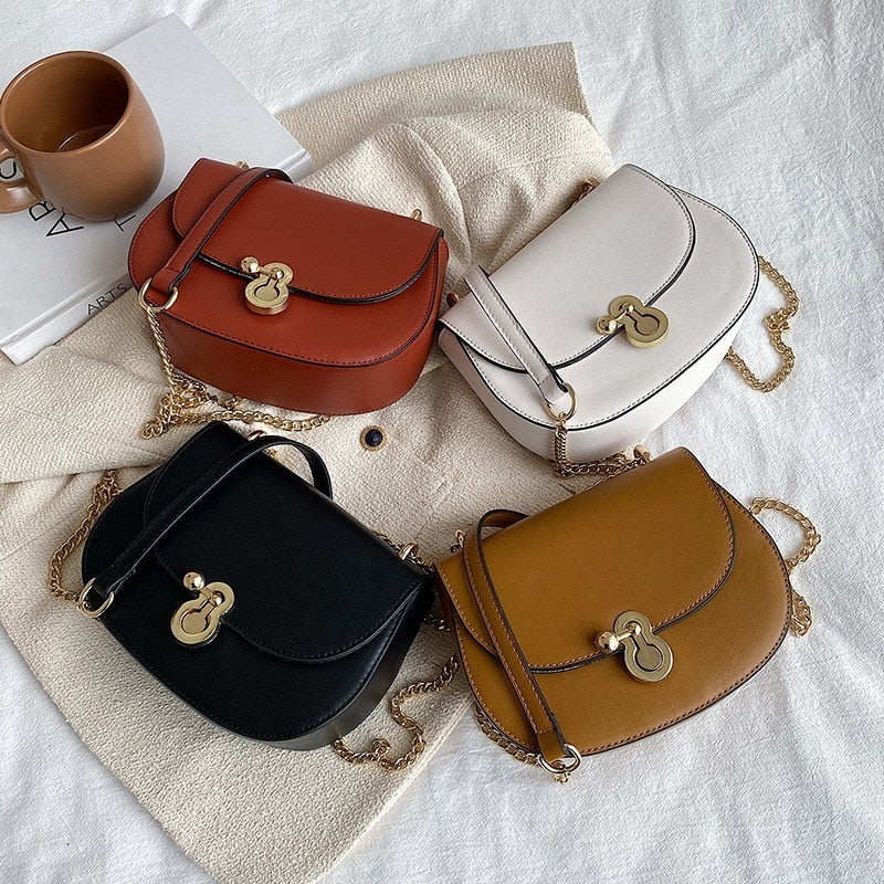 PU Leather Contrast Color Crossbody Bags For Women 2022 Fashion Small Shoulder Bag Female Handbags And Purses Travel Bags