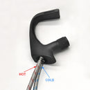 Basin Faucets Matte Black Modern Bathroom Mixer Tap Brass Washbasin Faucet Single Handle Single Hole Elegant Crane  855818