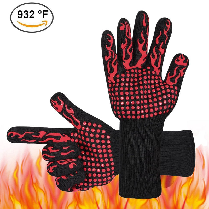 2 Stück Küche Hitzebeständige Handschuhe Ofenhandschuhe Silikonhandschuhe Grill Multifunktionale Topflappen Zum Backen BBQ Guantes Horno