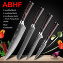 Japanese Kitchen Knife Set Laser Damascus Pattern Stainless Steel  Sharp Cleaver Slicing Utility Knives Kitchen Tools