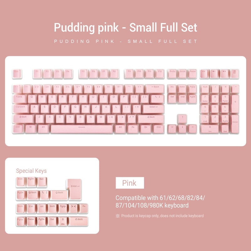 OEM Profile PBT Keycaps 108 Keys Pudding Keycap For Cherry MX Switch Mechanical Keyboard kit RGB Gamer backlit Keyboards Switch