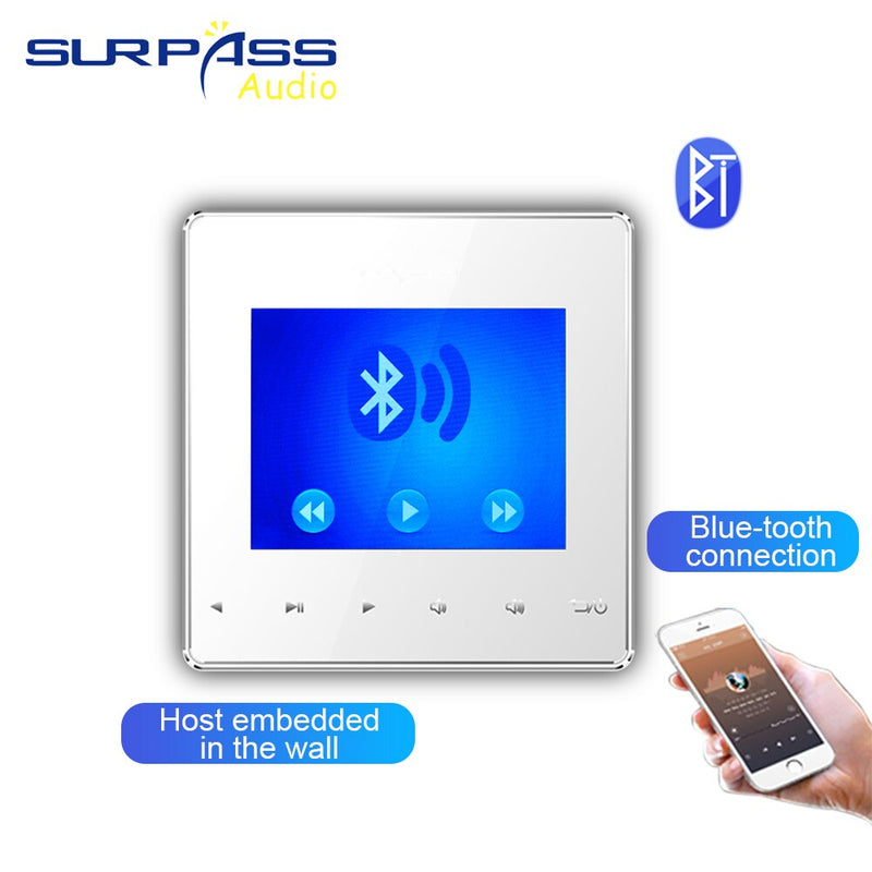 Smart Home pro Audio Background HiFi Music Mini wall Amplifier System TV Touch Key Digital stereo Music bluetooth Player RS485