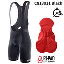 RION Radhose Herren Ciclismo Masculina Trägerhose Elastisches Zwischenpolster Lange Distanz MTB Gepolsterte Shorts Tights Slim Fit