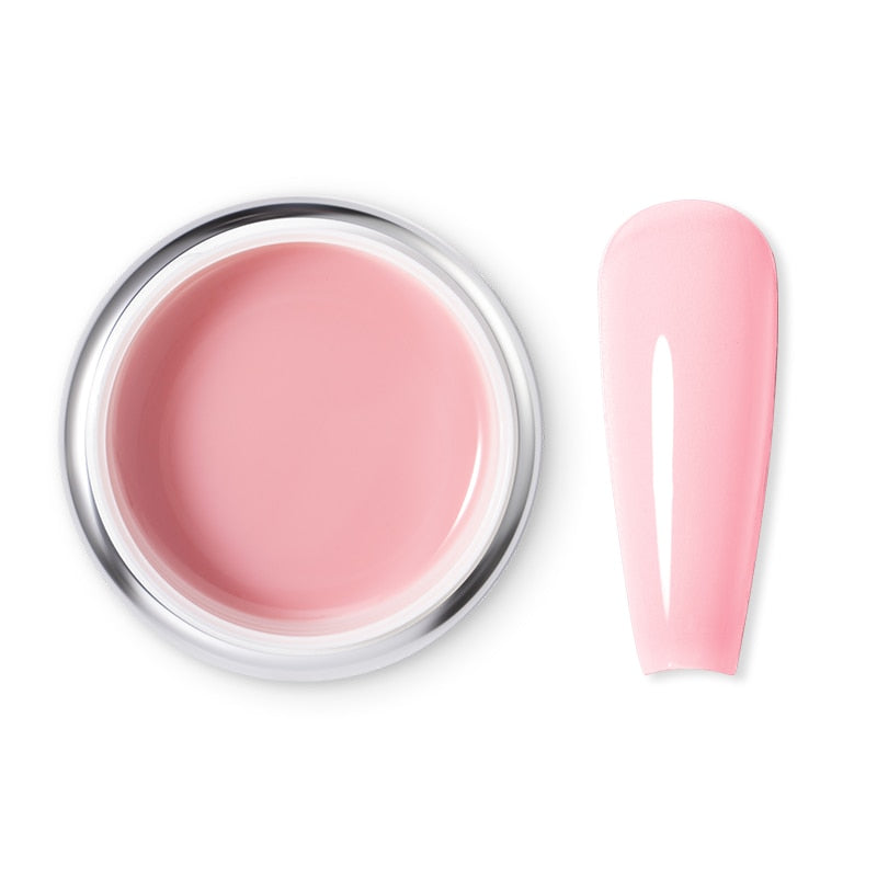 1pc Beautilux UV LED Hard Contruction Nail Gel Soak Off Nails Pink UV Gel Polish Nail Art Decoración Gel de extensión 50g