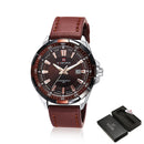 NAVIFORCE Mens Watches Top Luxury Brand Fashion Sport Watches Men Waterproof Quartz Clock Male Army Military Leather Wrist Watch