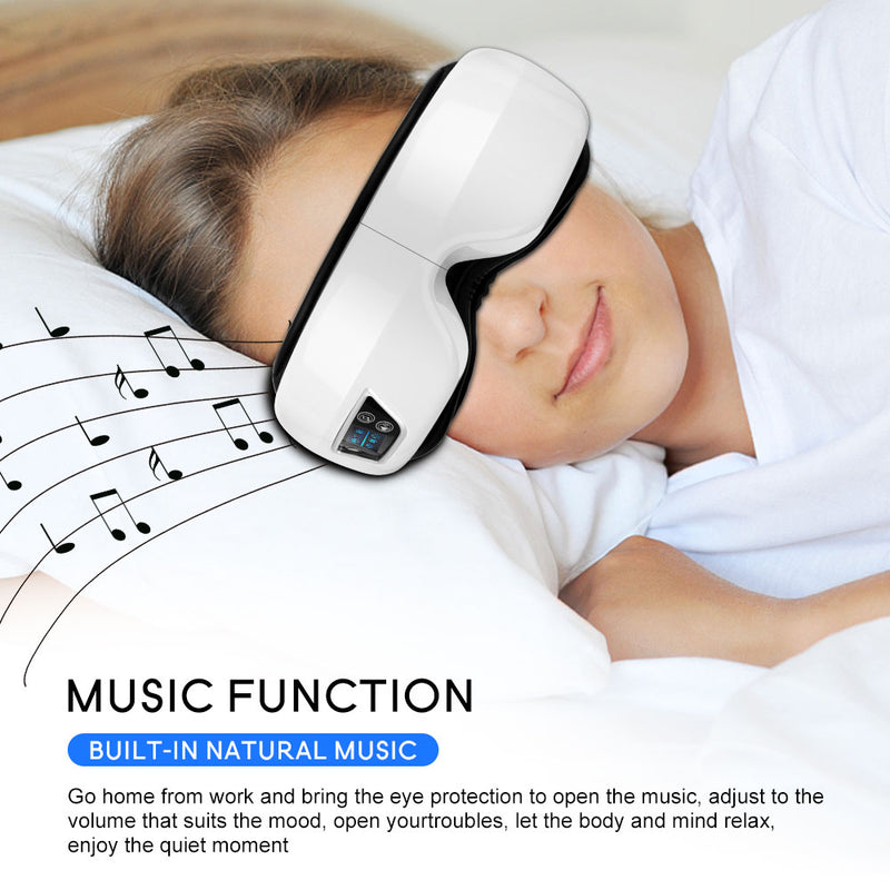 6D Smart Airbag Vibration Augenmassagegerät Augenpflege Instrument Heizung Bluetooth Musik lindert Müdigkeit und Augenringe mit Wärme