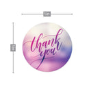 500pcs Round Labels Kraft Paper Thank You Sticker Dragees Candy Bag Flower Gift Box Cake Boxes and Packaging Wedding Stickers