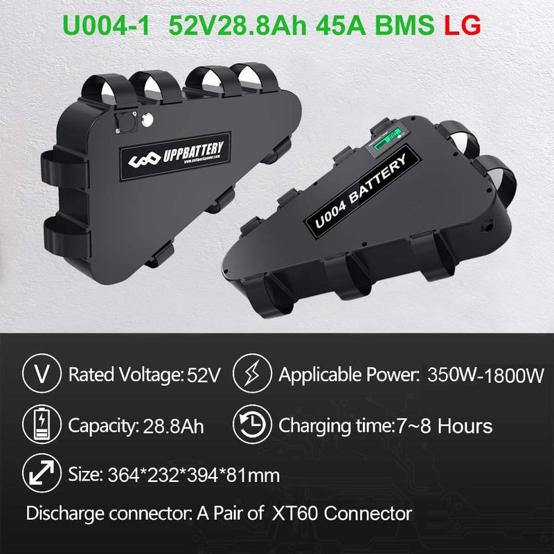 Batería LG Tesla EBike 21700 18650 paquete de batería triangular 36V 48V 52V 20Ah 24Ah 28.8Ah para Motor de 750W 500W 1000W 2000W