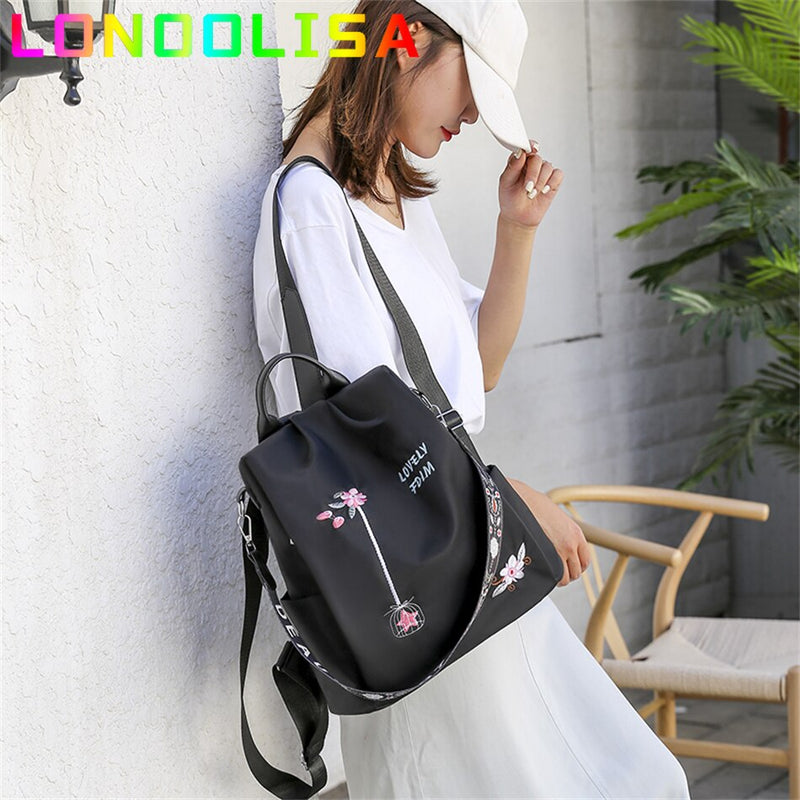 Fashion Trendy Multifunctional Anti-theft Backpack Oxford Cloth Shoulder Bags for Teen Girls Design High Quality School Mochilas