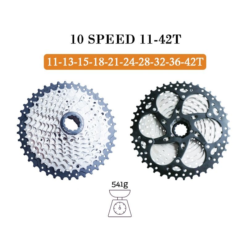 Sunshine bicicleta de montaña 8 9 10 11 12 velocidades Velocidade bicicleta Cassette MTB rueda libre piñón 36T 40T 42T 46T 50T 52T para SHIMANO