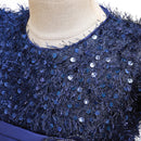 Pegeant Sequined Backless Kids Dresses for Girls Wedding Party Princess Dresses Baby Girls First Communion Layered Tutu Dresses