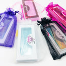 Wholesale 3d Mink Lashes Case Eyelashes Box Package Lash Boxes Packaging Custom Logo Plastic Sliding Clear Custom Lash Boxes