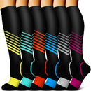 5/6 Pairs Men and Women Compression Socks Circulation Recovery Varicose Veins Nursing Travel Running Hiking Sports Socks