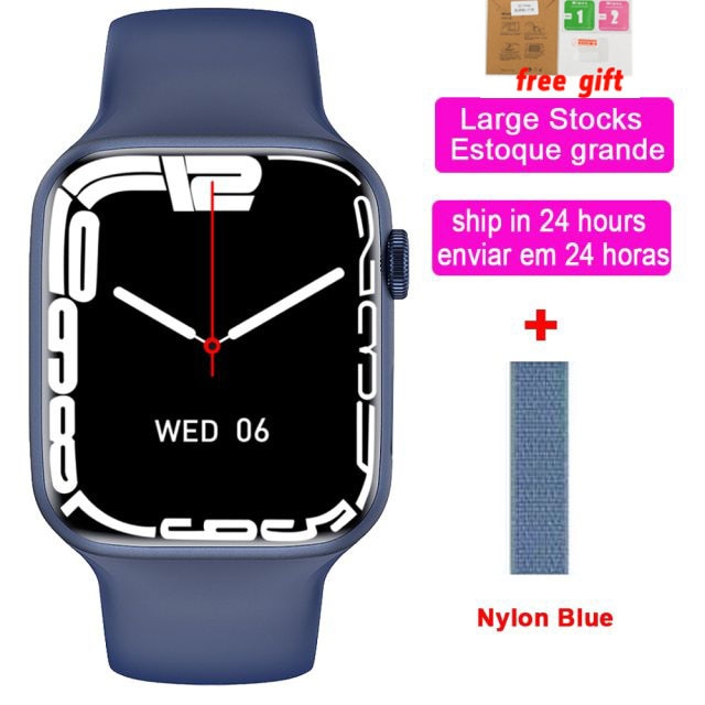 Original W27 Pro Smart Watch Series 7 Voice Assistant 44mm Split Screen 44mm 1.75&quot; 320*385 Pixel Bluetooth Call Siri Smartwatch