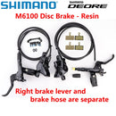 SHIMANO DEORE M6100 2 piston M6120 4 piston Brake MTB Mountain Bikes Hydraulic Disc Brake MTB BR BL-M6100 DEORE Brake Left Right