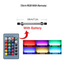 Luz de acuario RGB, lámpara de buceo con control remoto de 18-57cm, lámpara colorida de 90-260v para plantas, pecera, uso anfibio esencial
