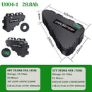 Batería LG Tesla EBike 21700 18650 paquete de batería triangular 36V 48V 52V 20Ah 24Ah 28.8Ah para Motor de 750W 500W 1000W 2000W