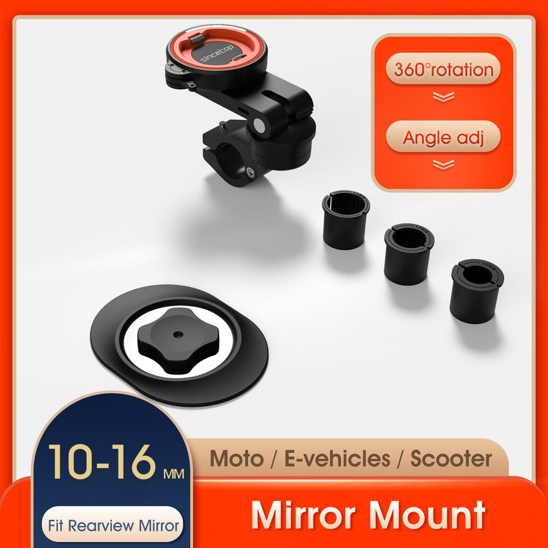 Motorcycle Electric vehicles Moto Bike Phone Navigation Holder Support Rearview Mirror Mount Clip Bracket for Mobile Cell Phone