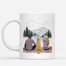 Couple and Dogs Man Women Personalized Mug Custom Made Stoneware Coffee Mugs Cups Gift for Family DIY 11/15Oz R2060