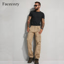 Facecozy hombres táctico militar Cargo pantalones invierno hombre al aire libre multi-bolsillos a prueba de viento Camping Trekking pesca senderismo pantalones
