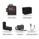 HILDA Laser Level 12 Lines 3D Level Selbstnivellierend 360 horizontales und vertikales Kreuz Super leistungsstarker grüner Laser Level