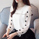 Long Sleeve Women Blouse Shirt Fashion 2023 Chiffon Women&