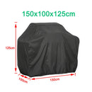 BBQ Cover Outdoor Dust Waterproof Weber Heavy Duty Grill Cover Rain Protective outdoor Barbecue cover round bbq grill black
