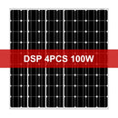 Dokio 18V 100W Rigid Solar Panel China 18V Monocrystalline Silicon Waterproof Solar Panel Charge 12V