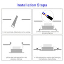 10pcs/lot Led Downlight 3W 5W 7W 9W 12W 15W 220V Recessed Ceiling Light 3/4/5 inch Round Led Panel Down Light Spotlight Lighting