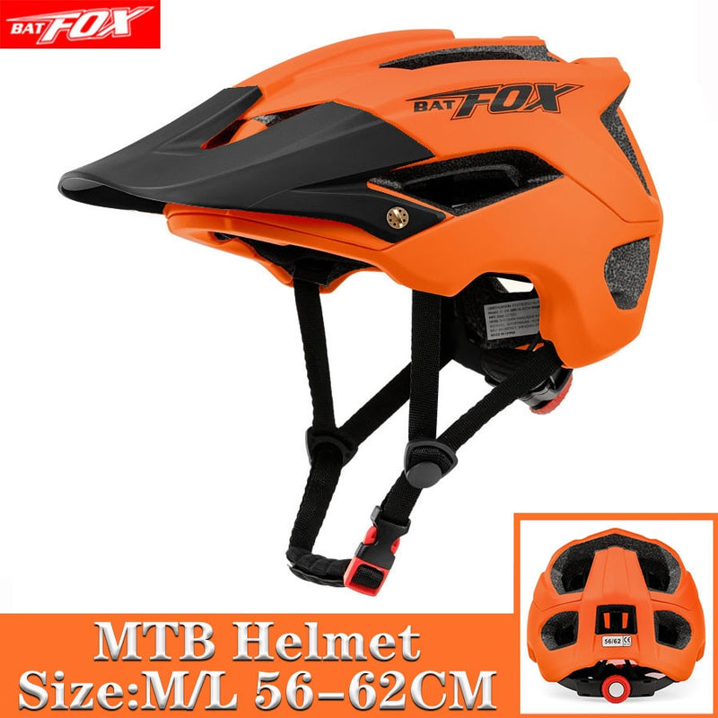 BATFOX Bike Racing Casco de bicicleta en molde Ciclismo MTB Carretera Casco Mtb Casco de ciclismo para hombres Mujeres Casco de bicicleta cascos bicicleta