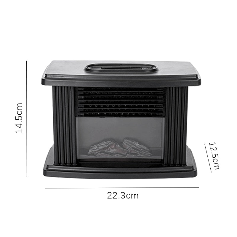 Calentador de chimenea eléctrica de 1000W con Control remoto, calentador de mesa, calentador de llama, máquina de calefacción de invierno para calefacción de habitación y oficina