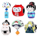 2021 Japanischer Stil Kultur Warme Wünsche Charms Metallperlen für Frauen 925 Sterling Silber Charm Schmuck für Armband Armreif Geschenk