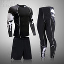 Conjunto de ropa interior térmica para correr para hombre, ropa interior de compresión deportiva, chándal para hombre, conjunto de capa Base para correr delgado para Fitness